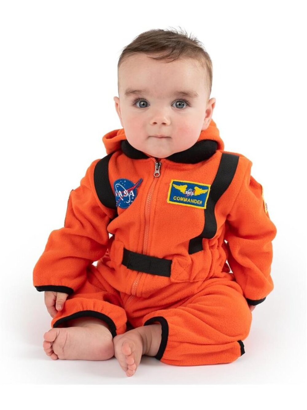 Cuddle Club Astronaut Fleece Baby Bunting Bodysuit Hoodie, Newborn - 5T
